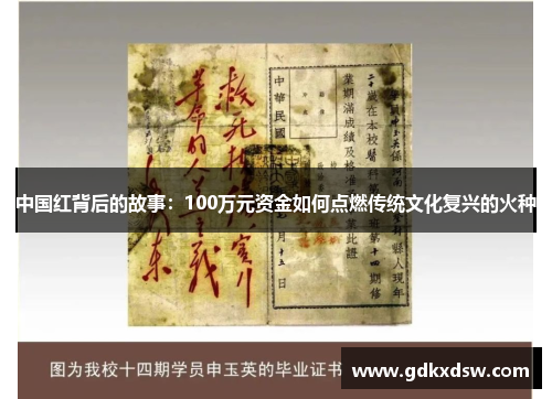 中国红背后的故事：100万元资金如何点燃传统文化复兴的火种